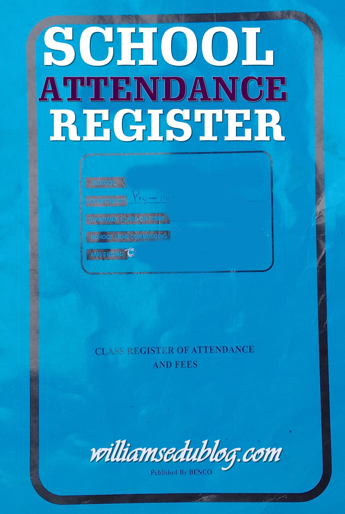 School attendance register