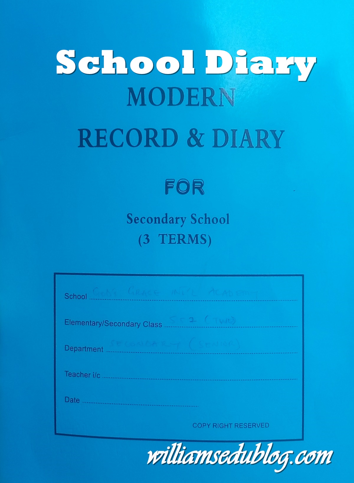 school diary